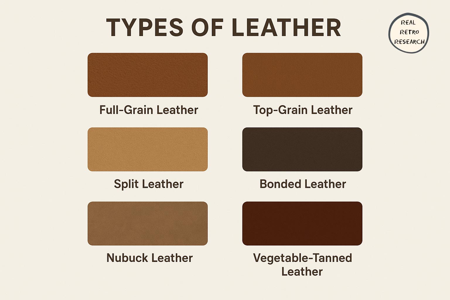 Types of genuine leather